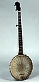 Banjo, Hercules McCord (American, St. Louis 1855–1890 St. Louis), Metal, parchment, American U.S.A.